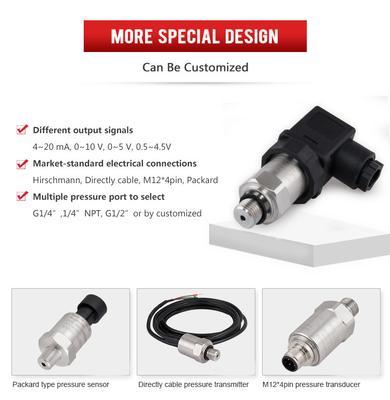 Przemysłowy przetwornik ciśnienia 150Psi Czujnik 4-20ma 12 ~ 36VDC