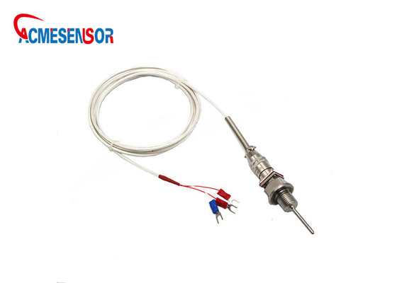 Aviation Plugs Waterproof Temperature Sensor Pt 100 Rtd Seamless 304